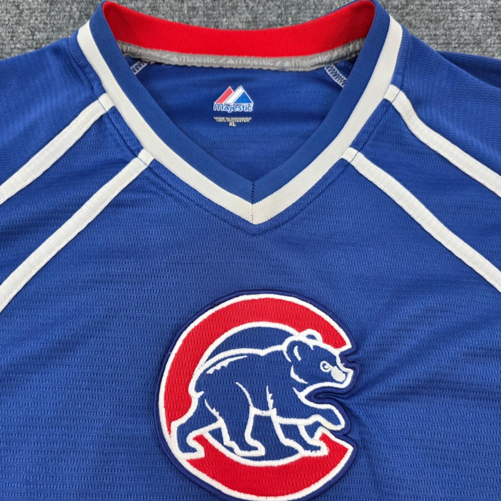 Vintage Majestic Chicago Cubs Baseball Jersey XL‎ Short Sleeve Pullover
